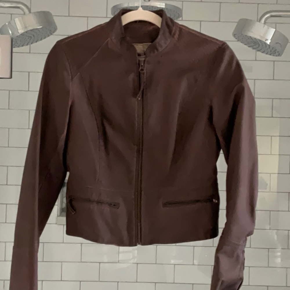 Hei Hei from Anthropologie faux leather peplum moto jacket